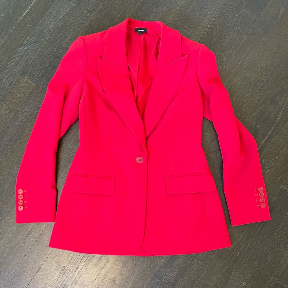 Express Red Blazer